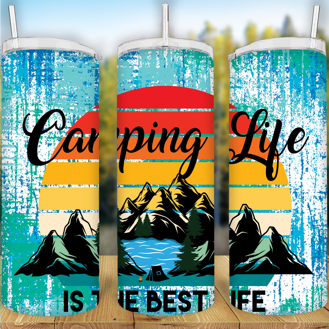 Camping life is the best life tumbler