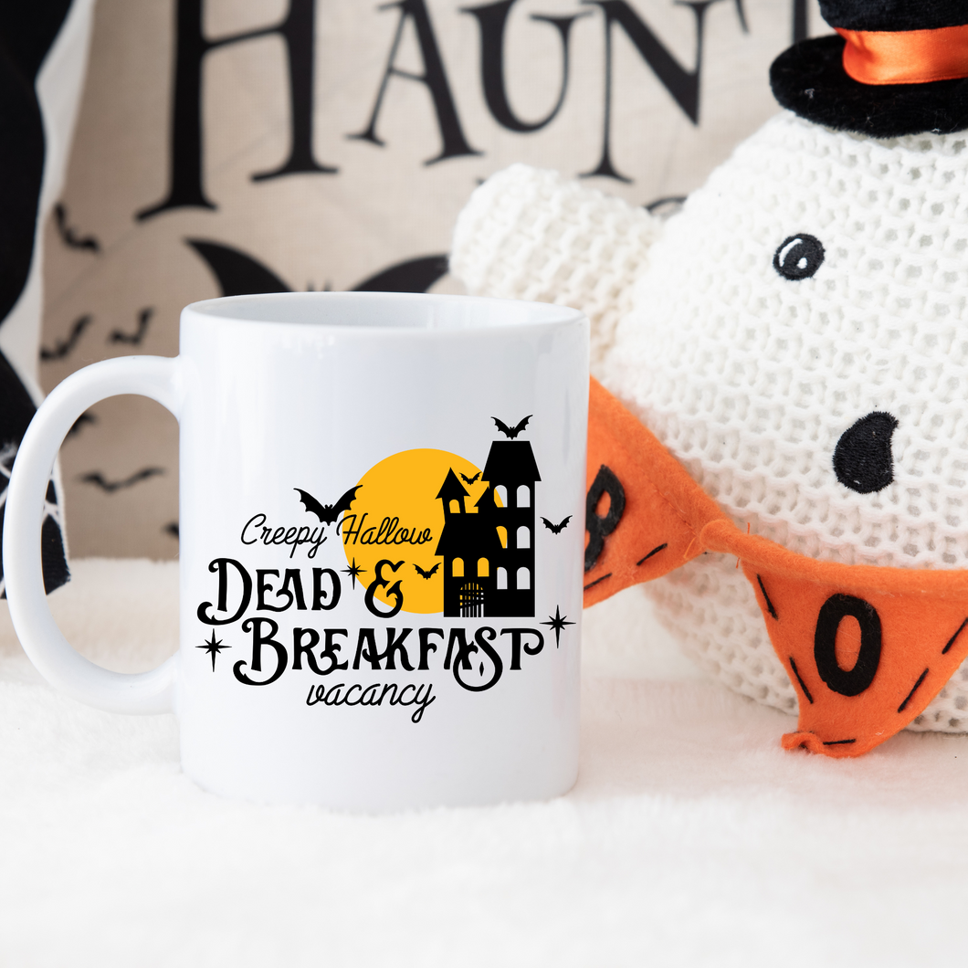 Dead and Breakfast Sleepy Hollow Halloween mug