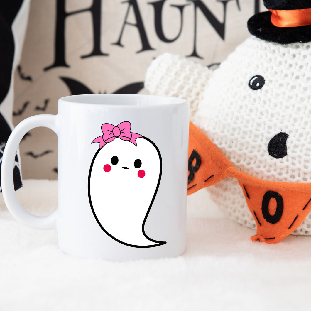 Girl ghost Halloween mug