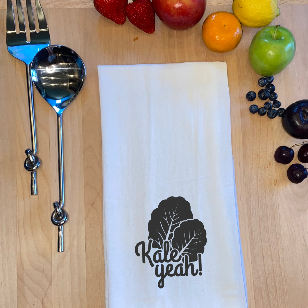 Kale yeah towel, funny kitchen towel