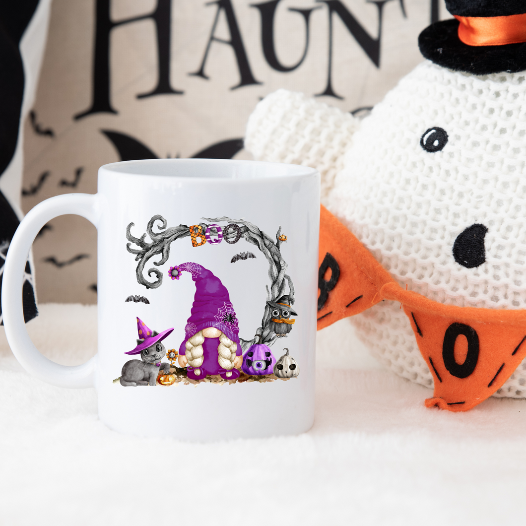 Boo gnome Halloween mug